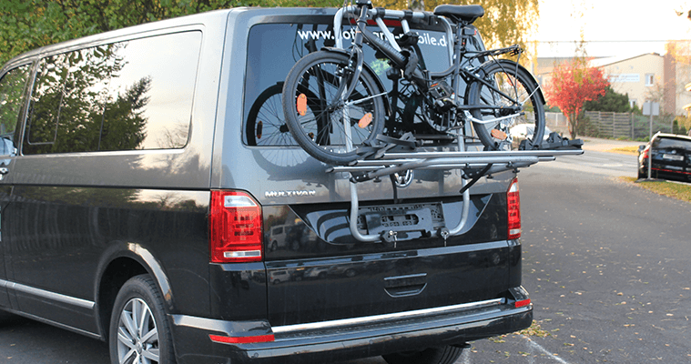 Bike carriers for the boot lid