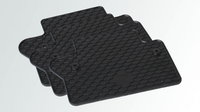 Gradient rubber mats