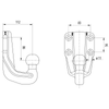 Universal ball head 4 hole