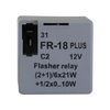 Indicator relay european plug-in arrangement