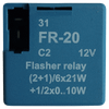 Indicator relay french plug-in arragement