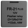 Indicator relay european plug-in arrangement