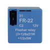 Indicator relay european plug-in arrangement