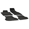 Rubber floor mats with round clips