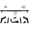 AUTO-HAK Towbar detachable incl. TowTec electrical set 7pins universal