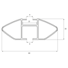 Roof Rack G3 Clop airflow 127 cm
