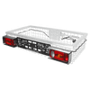 Retrofit lighting including impact protection and licence plate holder suitable for Gehetec Deep 210 game carrier