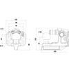 Universal ball head 2-hole / 4-hole