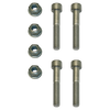 Screw set for replacement plate and 4-hole ball heads