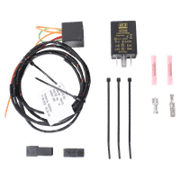 Extension set for rear fog lamp switch-off, vehicle-specific