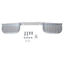 Footboard with double step for towing brackets with