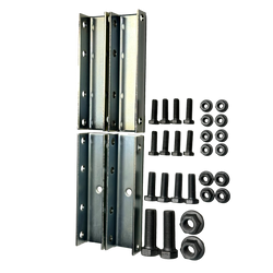 Trailer hitch fastening set for flatbed models