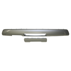 Bumper lower part with cutout, including cover