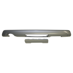 Bumper lower part with cutout, including cover