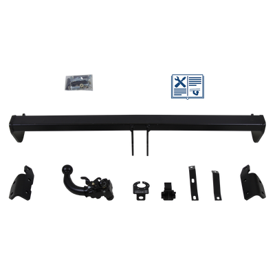 AUTO-HAK Towbar detachable incl. TowTec electrical set 7pins universal