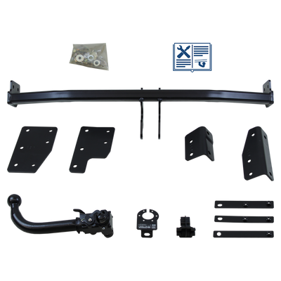 AUTO-HAK Towbar detachable incl. Erich Jaeger electrical set 7pins specific