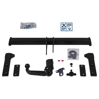 Westfalia Towbar detachable incl. TowTec electrical set 7pins specific