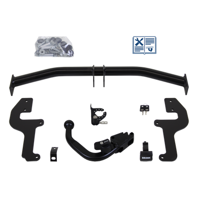 Brink Towbar detachable Towball inserted slanted from below