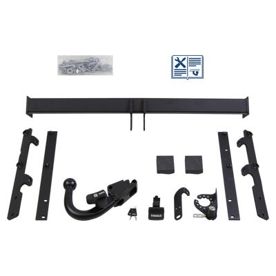 Brink Towbar detachable Towball inserted slanted from below