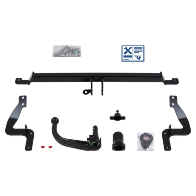 Westfalia Towbar detachable incl. TowTec electrical set 7pins specific