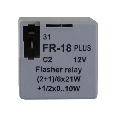 Indicator relay european plug-in arrangement