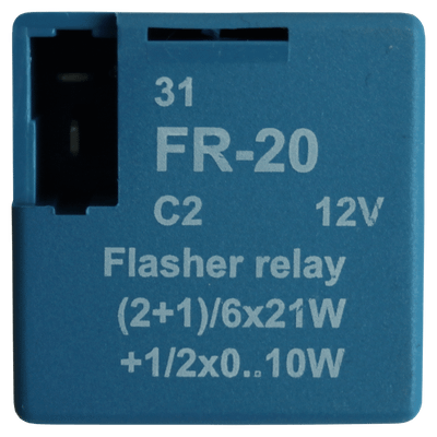 Indicator relay french plug-in arragement