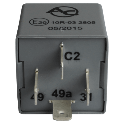 Indicator relay european plug-in arrangement