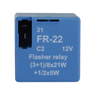 Indicator relay european plug-in arrangement