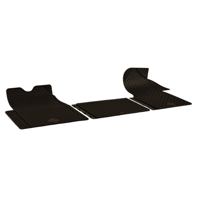 Rubber floor mats Black for RENAULT MASTER III Van year of make