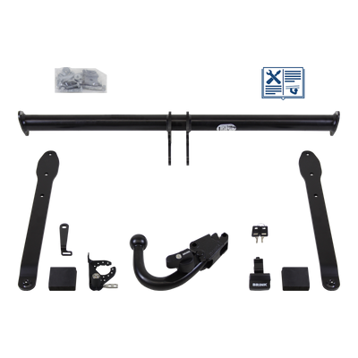 Brink Towbar detachable Towball inserted slanted from below