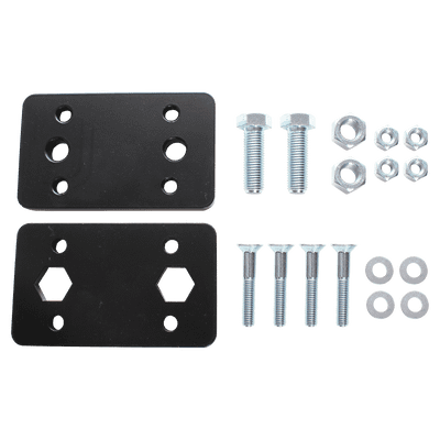 Adapter plate from 2-hole to 4-hole
