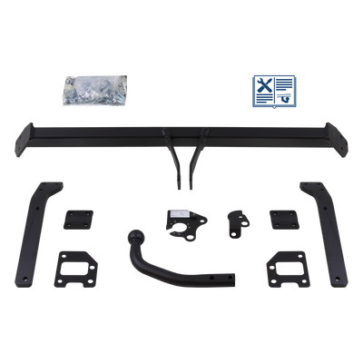 GDW Towbar rigid incl. TowTec electrical set 7pins universal