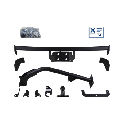 GDW  Towing hitch with 2-hole flange ball