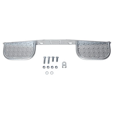 Footboard with double step for towing brackets with