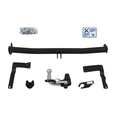 GDW Towbar detachable Towball inserted from the rear