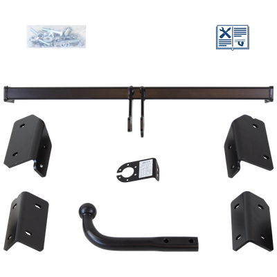 Hak-Pol Towbar rigid with screwed-on ball head