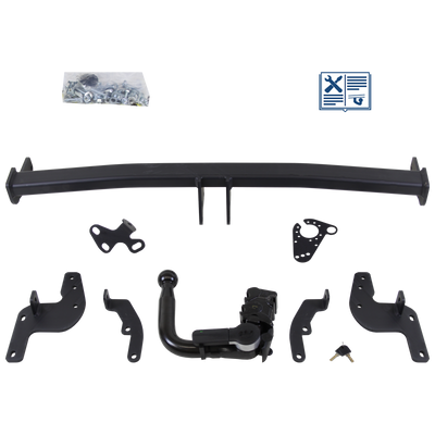 GDW Towbar detachable incl. TowTec electrical set 7pins specific