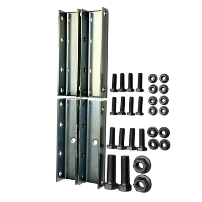 Trailer hitch fastening set for flatbed models