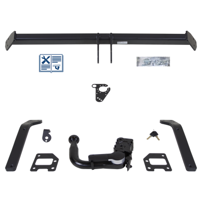 GDW Towbar detachable incl. TowTec electrical set 7pins specific