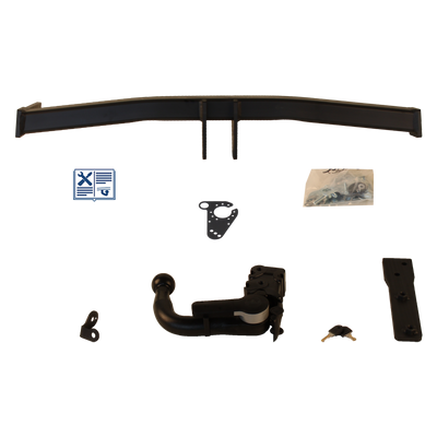 GDW Towbar detachable incl. TowTec electrical set 7pins universal
