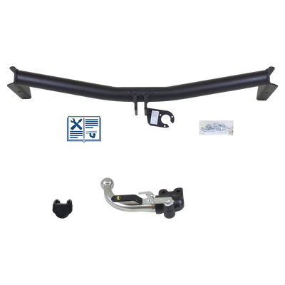 GDW Towbar detachable incl. TowTec electrical set 7pins specific