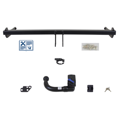 AUTO-HAK Towbar detachable incl. TowTec electrical set 7pins universal