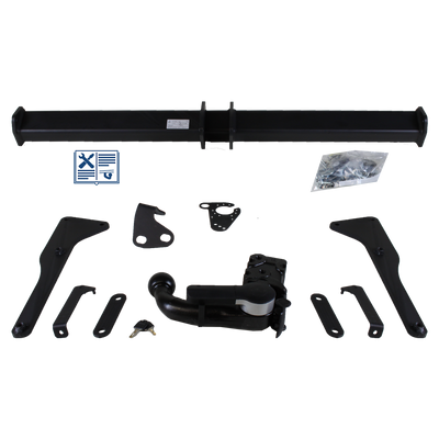GDW Towbar detachable incl. TowTec electrical set 7pins universal