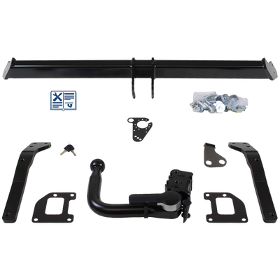 GDW Towbar detachable incl. TowTec electrical set 7pins specific