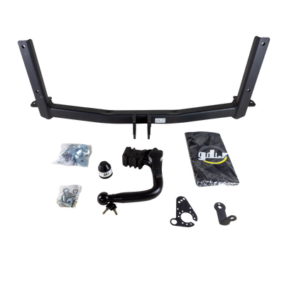 GDW Towbar detachable incl. TowTec electrical set 7pins specific