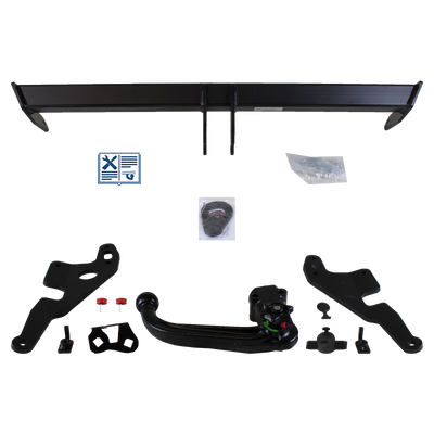 Westfalia Towbar detachable incl. TowTec electrical set 7pins universal