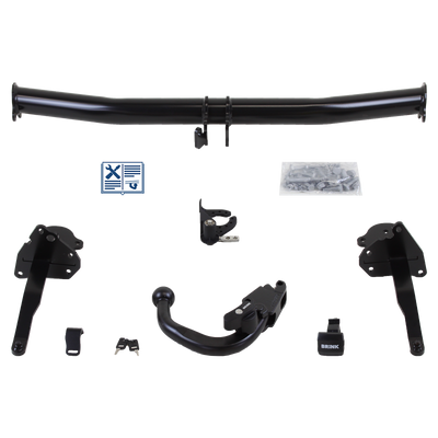 Brink Towbar detachable Towball inserted slanted from below