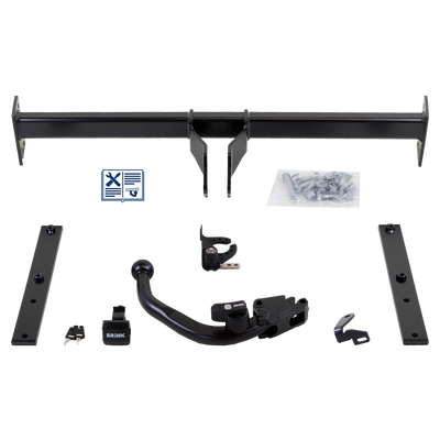 Brink Towbar detachable Towball inserted slanted from below