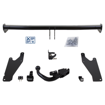 Brink Towbar detachable Towball inserted slanted from below