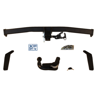 GDW Towbar detachable incl. TowTec electrical set 7pins universal
